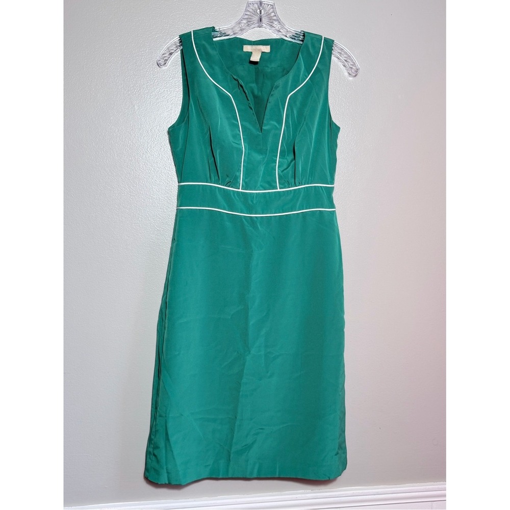 Banana Republic Green Sleeveless Sheath Dress 2 Indie Chic